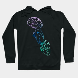 Brain DNA Heart Hand Balance Hoodie